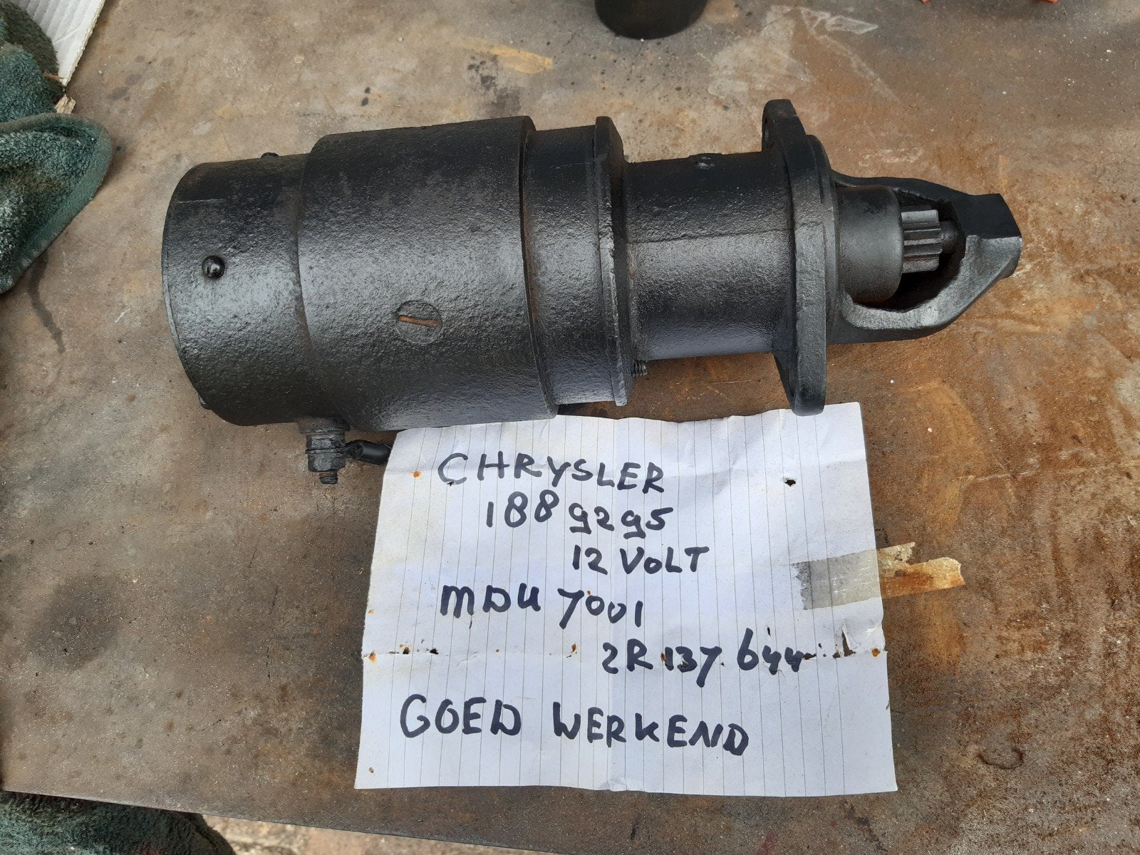 Chrysler Oldtimer Startmotor 12V -  A FORD Dynamo 6 Volt, Auto-onderdelen, Ophalen of Verzenden, Gereviseerd, Chrysler