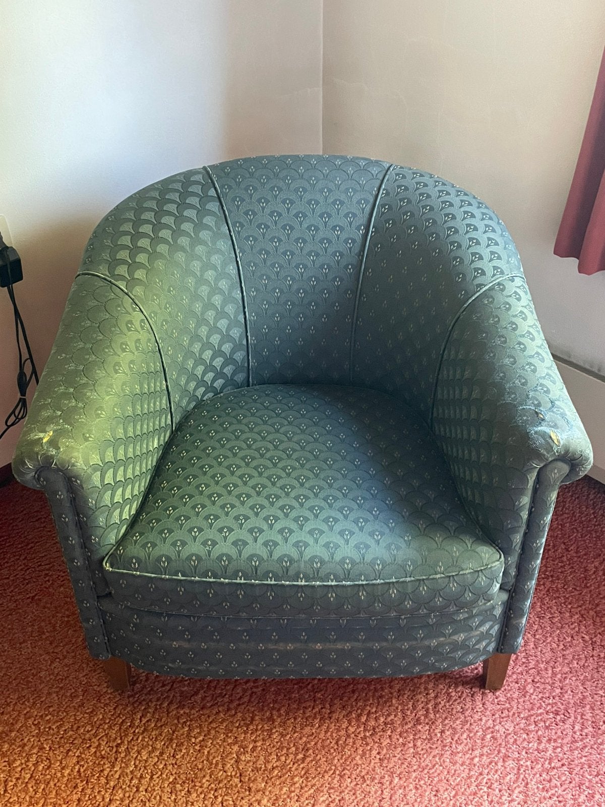 Fauteuil in stof, Ophalen, Minder dan 75 cm, Zo goed als nieuw, Stof