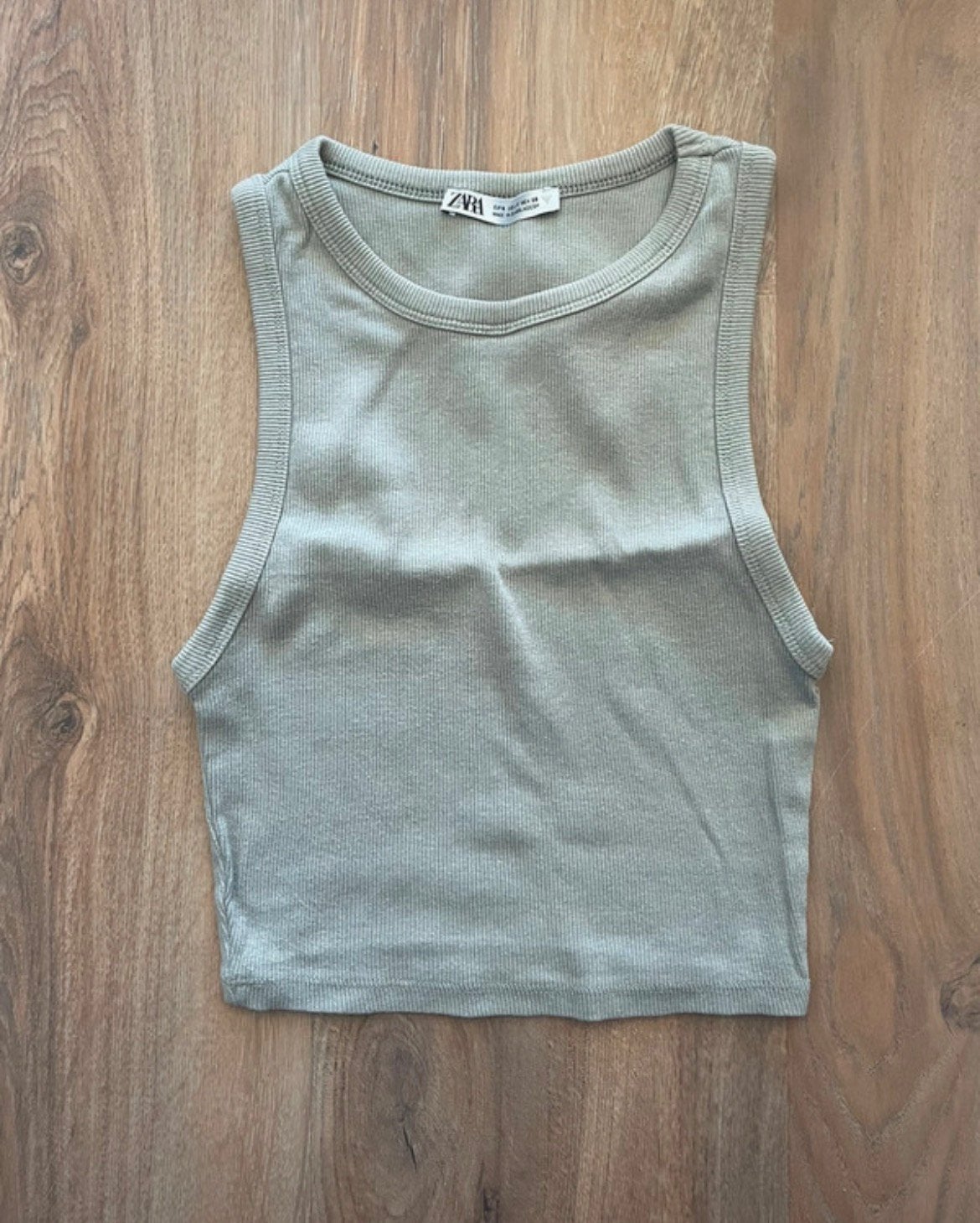 Crop top groen maat s zara, Kleding | Dames, Ophalen of Verzenden, Zo goed als nieuw, Maat 36 (S), Groen