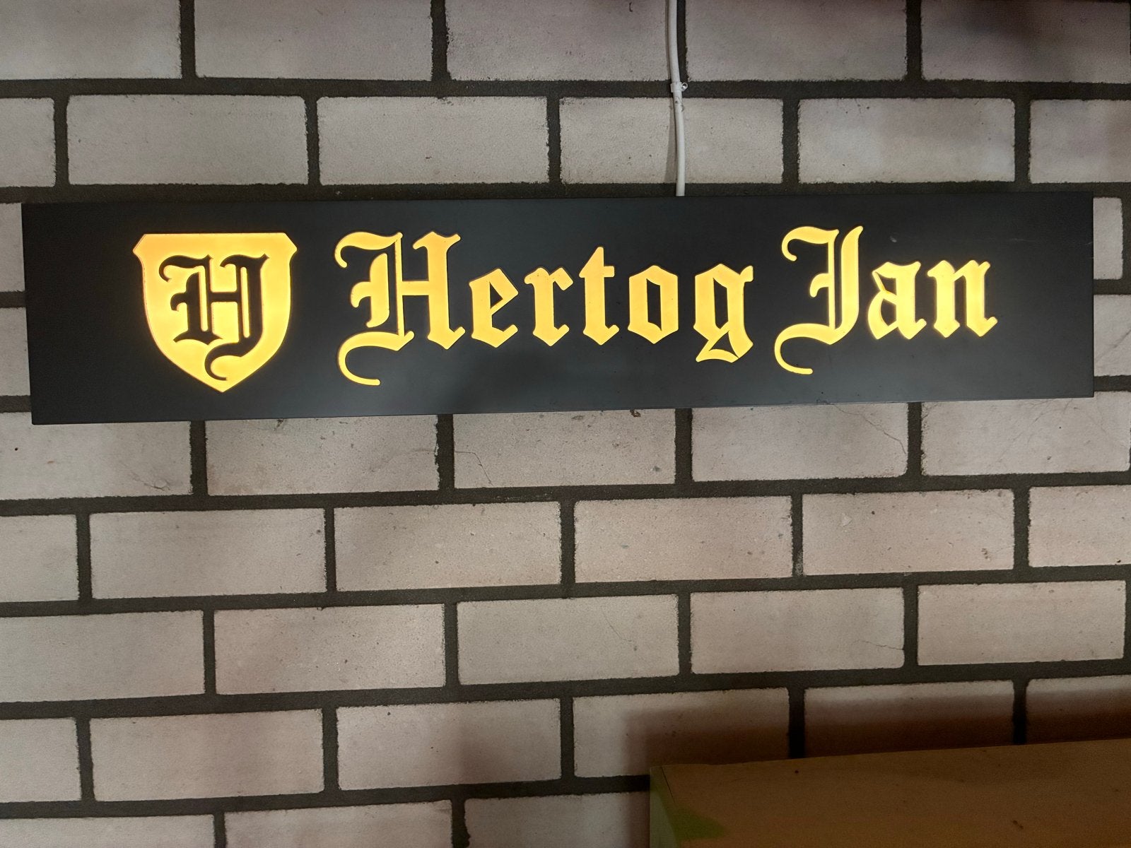 Hertog Jan Lichtreclame / Lichtbak, Ophalen, Overige stijlen, Kunststof, Gebruikt