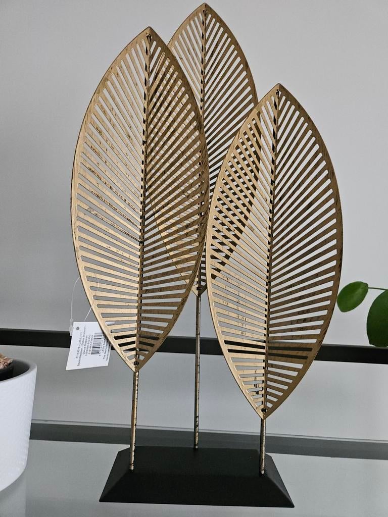 Gouden Decoratie Bladeren - Leen Bakker, Huis en Inrichting, Woonaccessoires | Overige, Nieuw, Ophalen