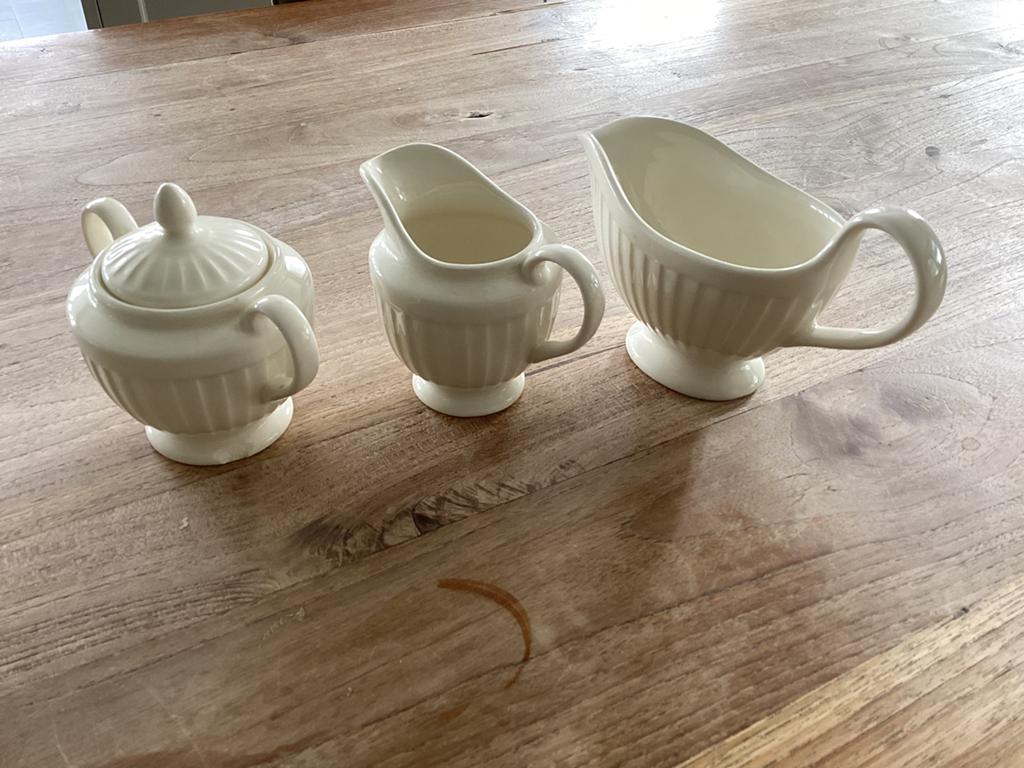 Prince of Wales melk, suiker en jus kannetje, Huis en Inrichting, Keuken | Servies, Gebruikt, Overige typen, Ophalen of Verzenden
