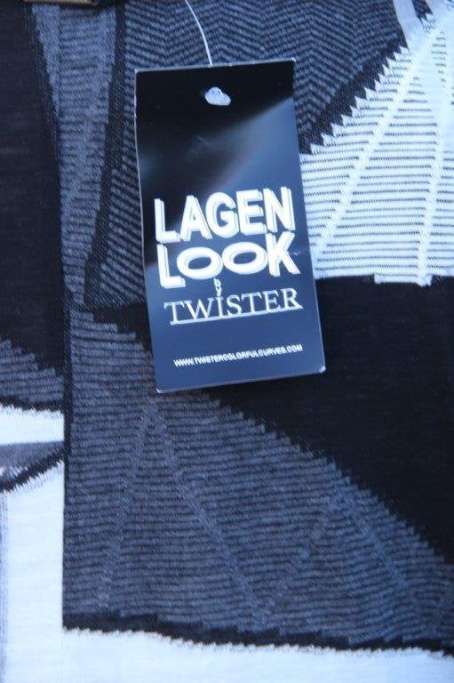 Tuniek zwart/ Offwhite Twister mt 1 (42/44) Nieuw Vaste prij, Zwart, Maat 42/44 (L), Nieuw, Ophalen of Verzenden