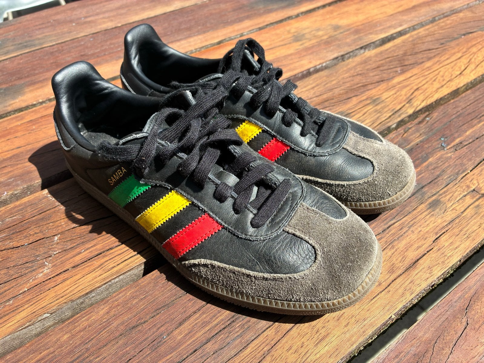 Adidas Samba Ajax Three Little Birds Maat 40, Zwart, Ophalen of Verzenden, Sneakers of Gympen, Zo goed als nieuw