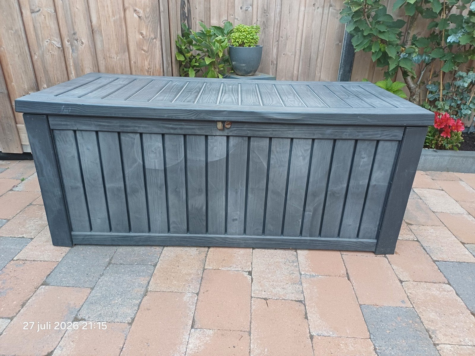 Te koop keter kussenbox, Ophalen, Gebruikt, Kunststof, Overige typen