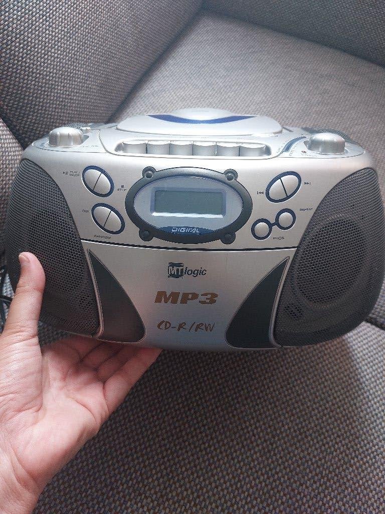 MTlogic stereotoren met CD-speler, cassette en radio, Ophalen, Gebruikt, Tuner of Radio, Overige merken