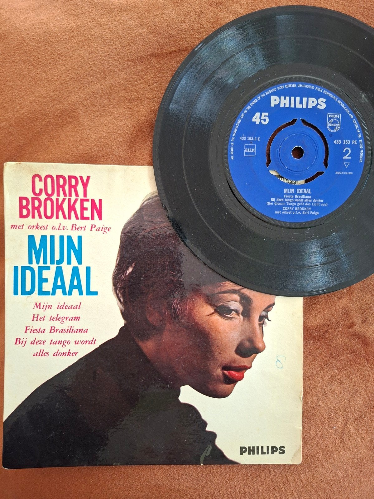 Corry Brokken - Mijn Ideaal EP (Philips 433 153 PE), Ophalen, Gebruikt, 7 inch, EP