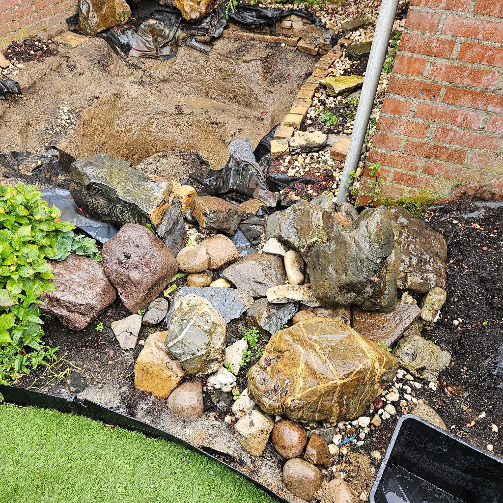 Gratis stenen, Tuin en Terras, Ophalen, Gebruikt