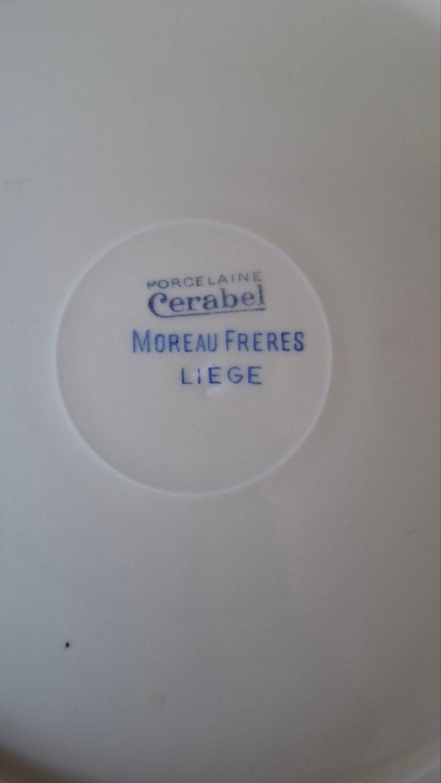 blauwe korenbloem Cerabel Frans servies, Gebruikt, Overige merken, Vintage, Ophalen of Verzenden
