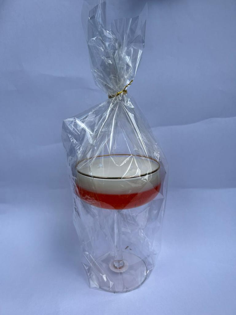 Handmade cocktail kaars, Huis en Inrichting, Ophalen of Verzenden, Nieuw, Overige materialen