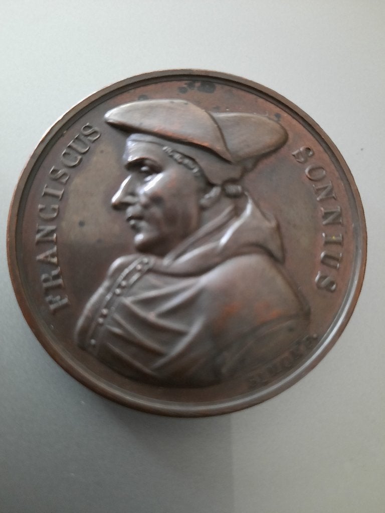 Herdenkingspenning franciscus sonnius, Postzegels en Munten, Penningen en Medailles, Ophalen of Verzenden, Overige materialen