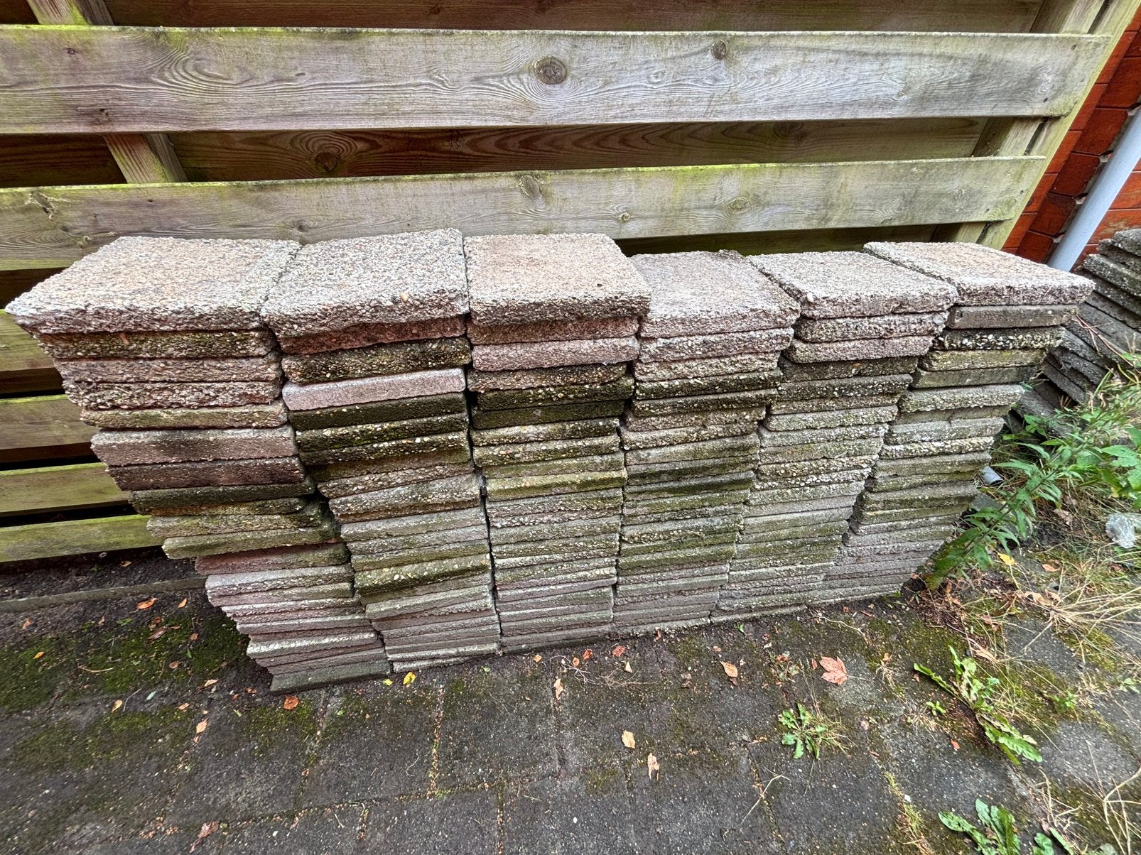 Grindtegels GRATIS, Tuin en Terras, Ophalen, Gebruikt, Beton, Terrastegels