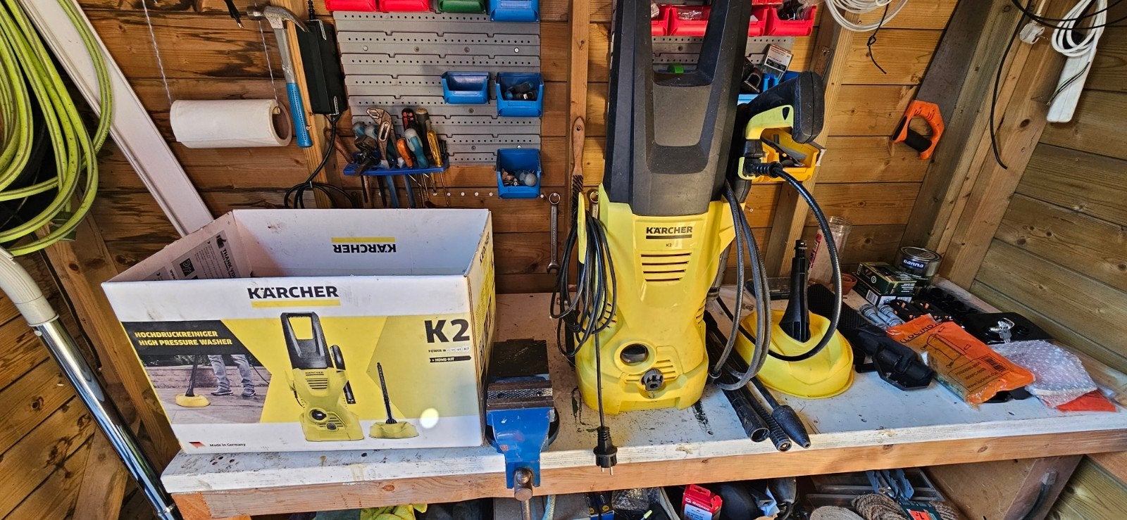 Kärcher K2 hogedrukreiniger met terrasreiniger, Ophalen, Gebruikt, Elektrisch, Kärcher