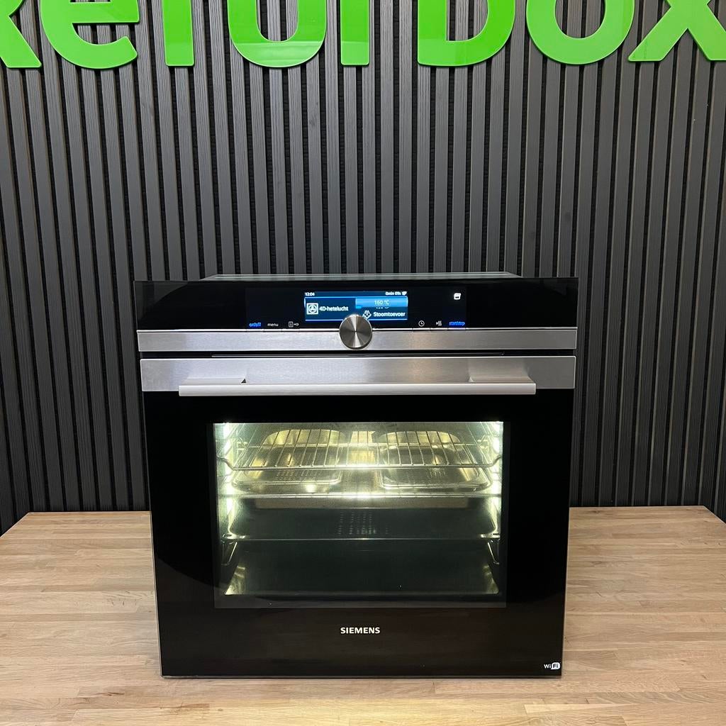 Siemens IQ700 inbouw combi stoomoven WIFI - XL display, Ophalen, Hete lucht, Siemens, Refurbished