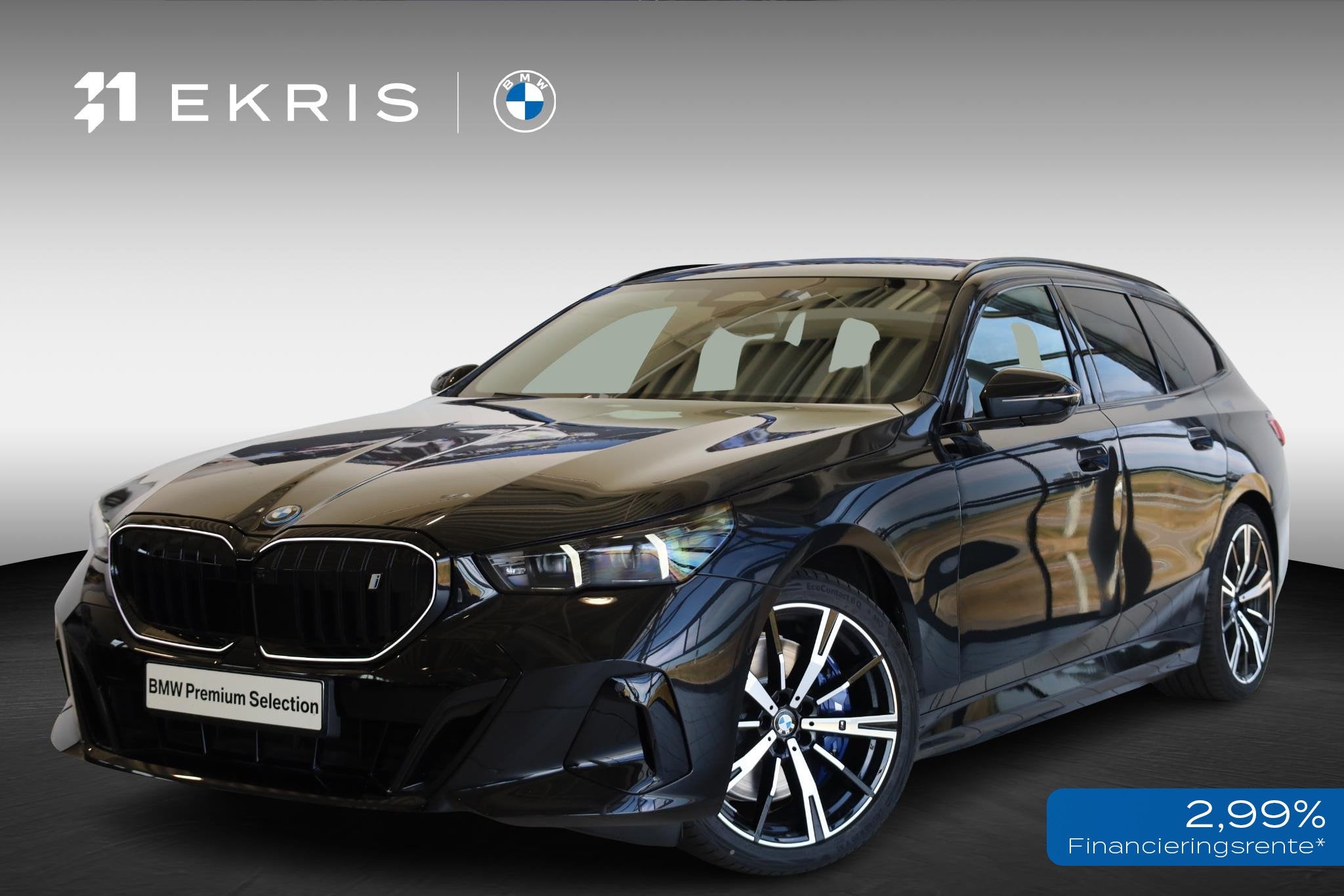 BMW i5 Touring eDrive40 | M Sport Pro | Panoramadak | Drivin, Auto's, Automaat, 510 min, Zwart, Met garantie (alle)