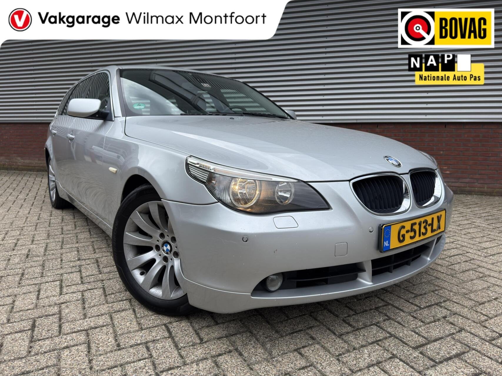 BMW 5-serie Touring 525d Executive, Auto's, BMW, Achterwielaandrijving, Gebruikt, 163 pk, Leder