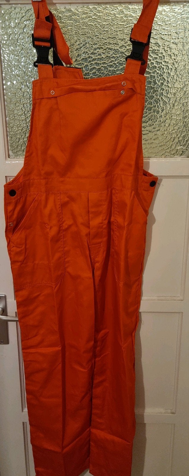 oranje bretelbroek overall maat 46,48 en 60, Tuin en Terras, Werkkleding, Ophalen, Nieuw, Overall