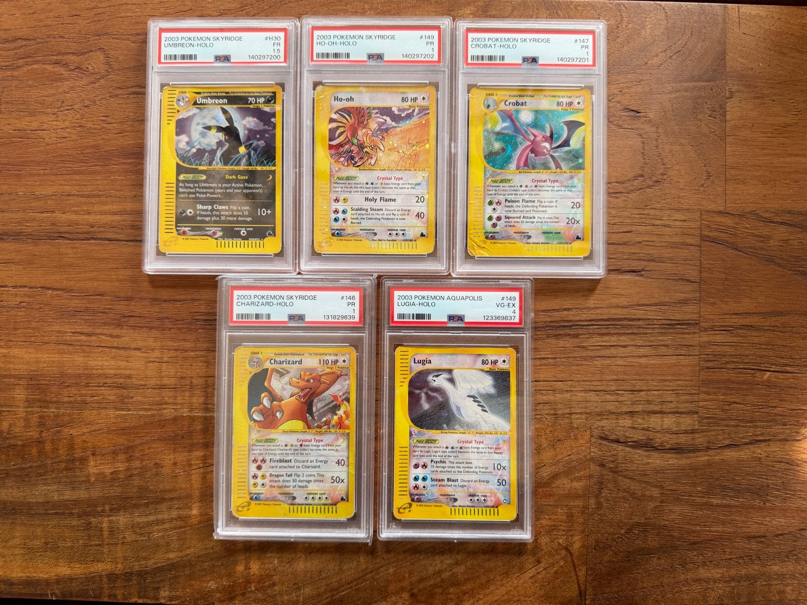 Zeldzame PSA gegradeerde Pokémon kaarten, Ophalen of Verzenden, Zo goed als nieuw, Meerdere kaarten
