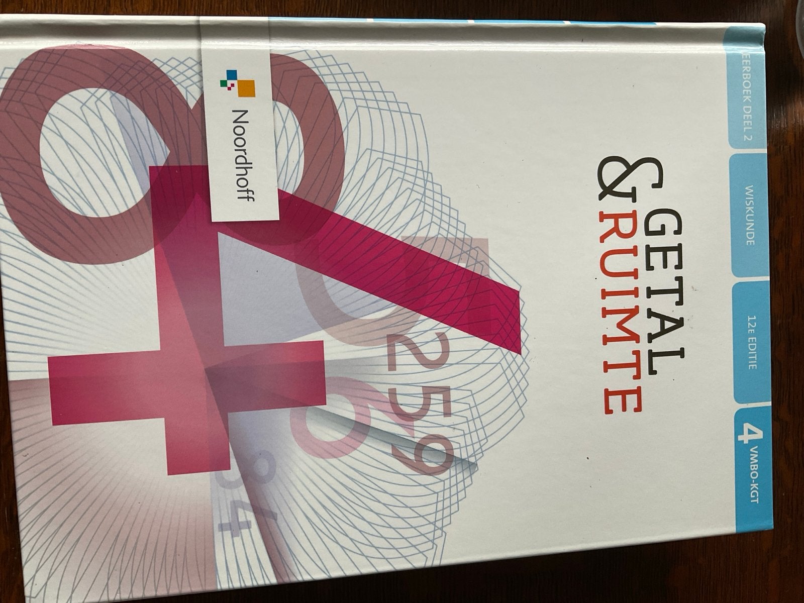Getal & Ruimte 4 VMBO-KGT Wiskunde 12e editie deel 2, Boeken, Ophalen of Verzenden, Beta, Nieuw, MBO