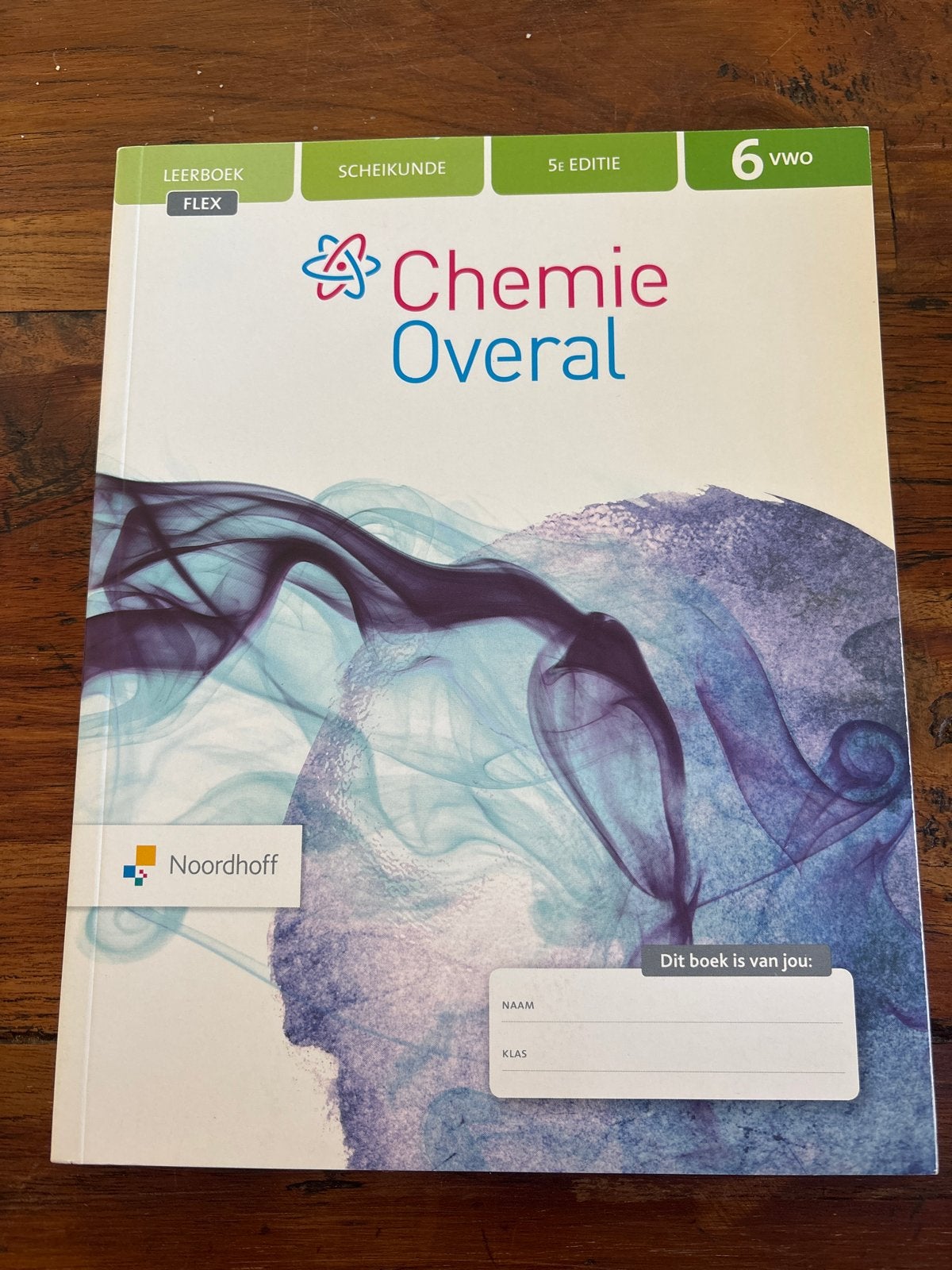 Chemie Overal 6 VWO Leerboek Scheikunde 5e Editie Noordhoff, Boeken, Ophalen of Verzenden, Gelezen, VWO, Scheikunde