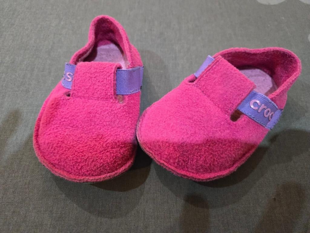 Roze Crocs pantoffels maat 22, Gebruikt, Crocs, Overige typen, Verzenden
