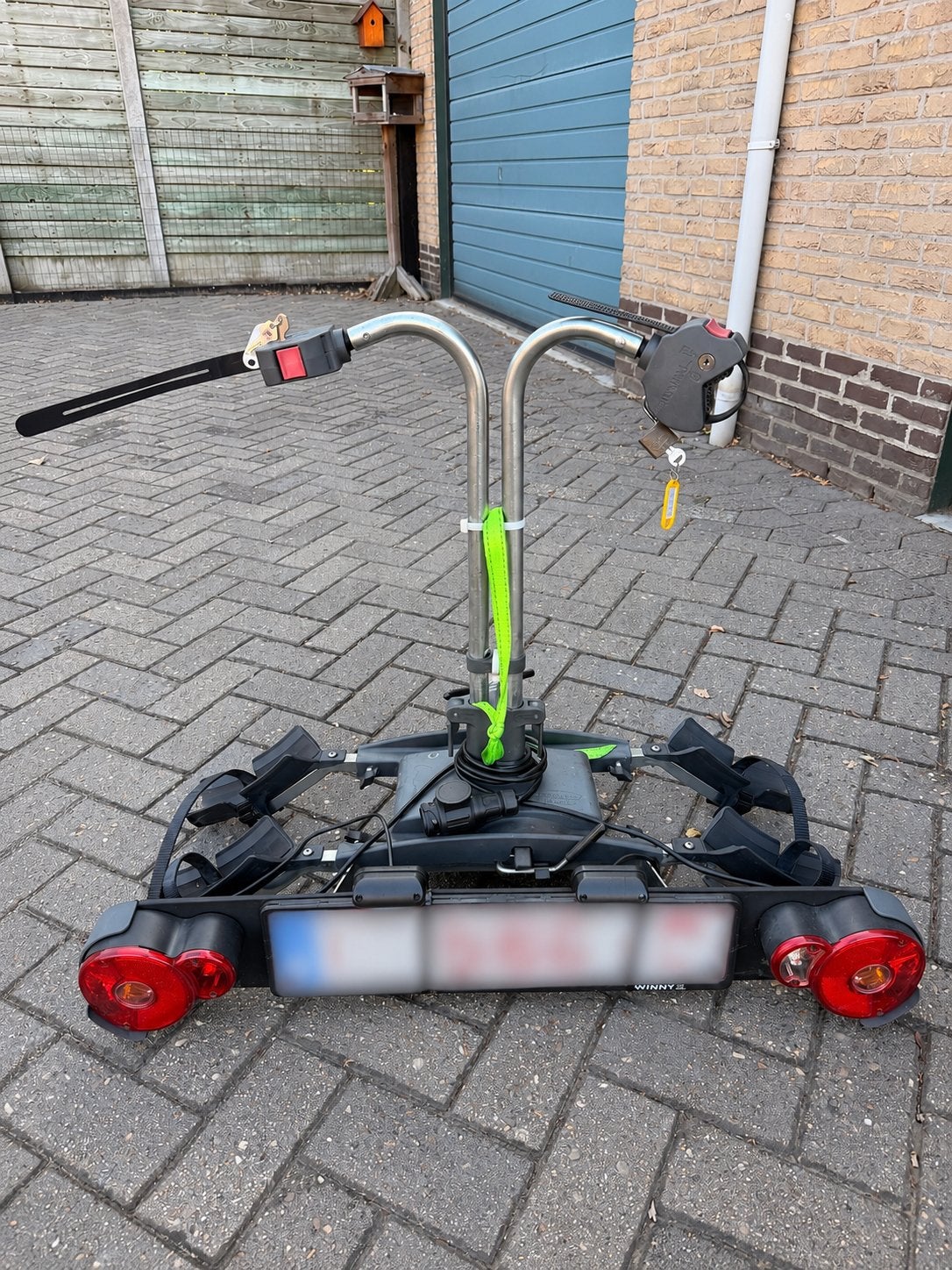 Twinny fietsendrager - Geschikt voor e-bikes & brede banden, Ophalen, 3 fietsen of meer, Elektrische fiets, Zo goed als nieuw