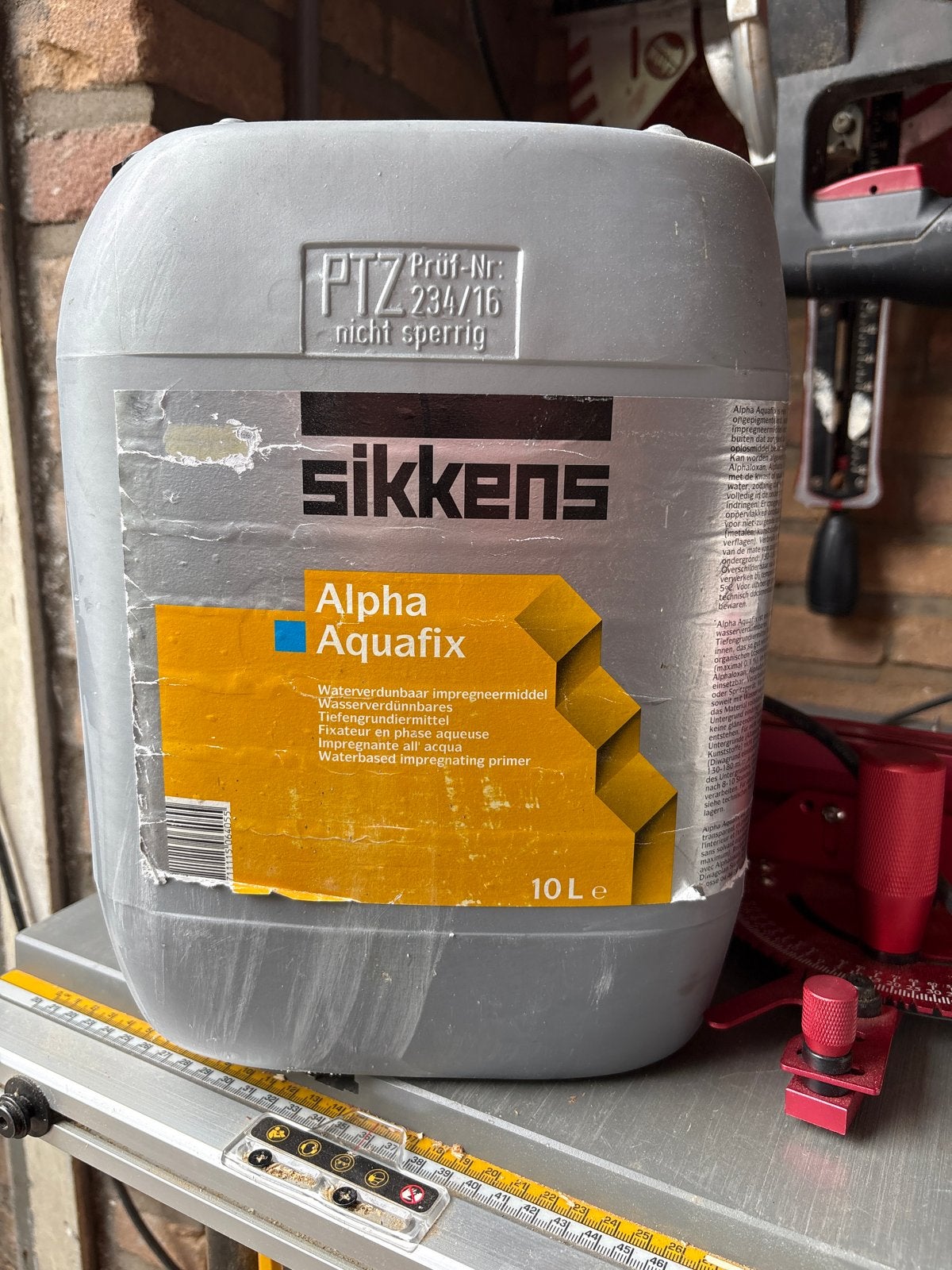 Sikkens Alpha Aquafix impregneermiddel 10L (7L over), Overige kleuren, 5 tot 10 liter, Nieuw, Beits