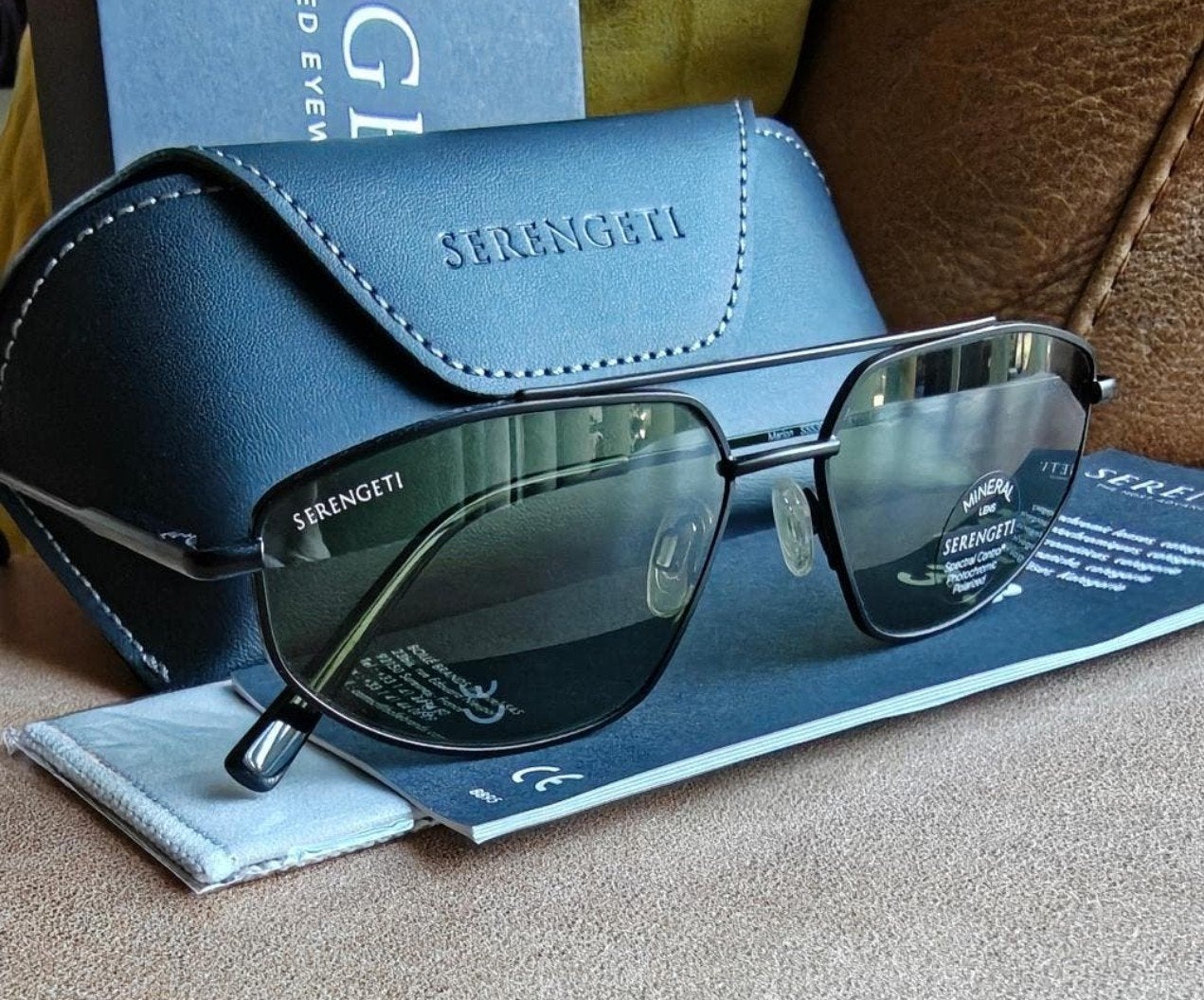 Serengeti zonnebril Marlon ss539003 Polarized 555nm (UNISEX), Sieraden, Tassen en Uiterlijk, Zonnebrillen en Brillen | Heren, Ophalen of Verzenden
