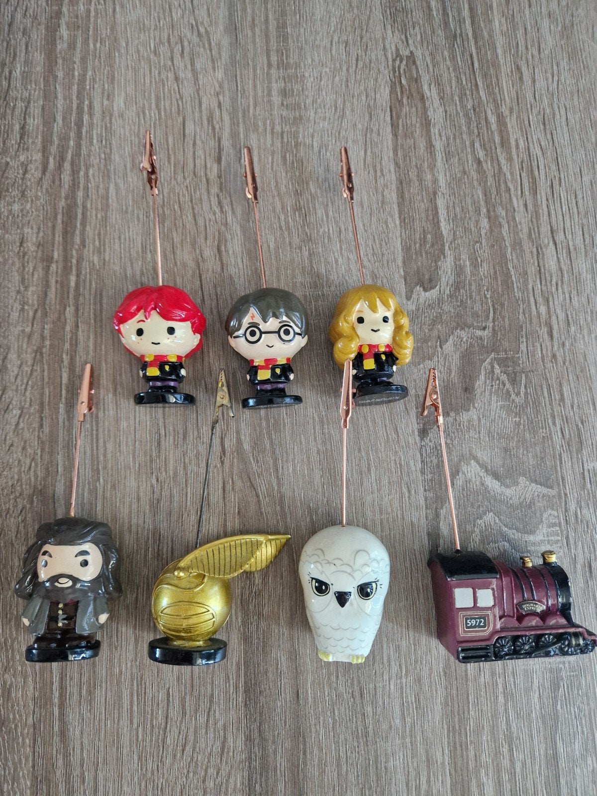 Harry Potter fotoclips (7x), Ophalen, Zo goed als nieuw, Actiefiguurtje