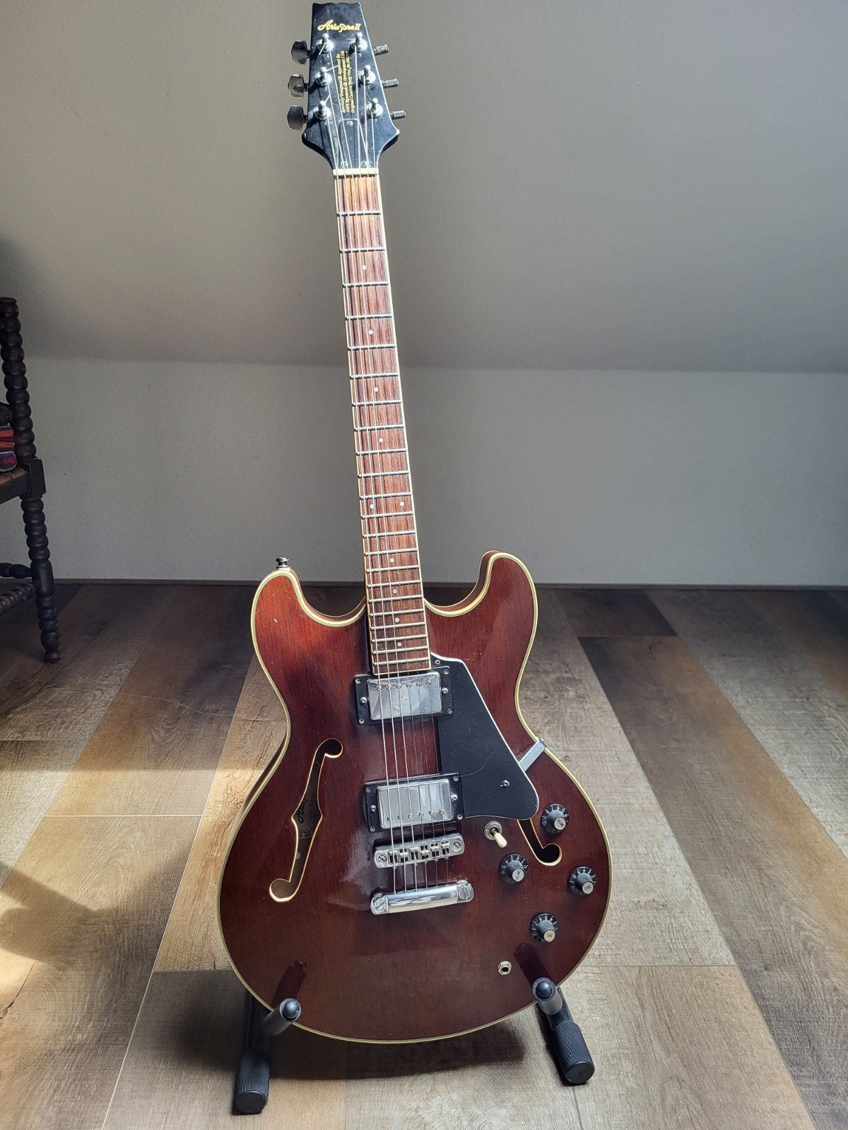 Aria pro 2 elektrische gitaar, Muziek en Instrumenten, Ophalen of Verzenden, Gebruikt, Semi-solid body, Overige merken