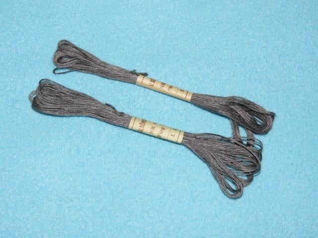 2x vintage linnen garen grijs Hålsömsgarn Zweden jaren 60, Ophalen of Verzenden, Nieuw, Garen