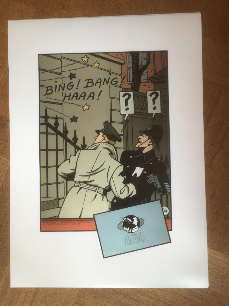 Edgar p. Jacobs - Blake en Mortimer - Affiche Gele Teken, Eén stripboek, Ophalen of Verzenden, Nieuw