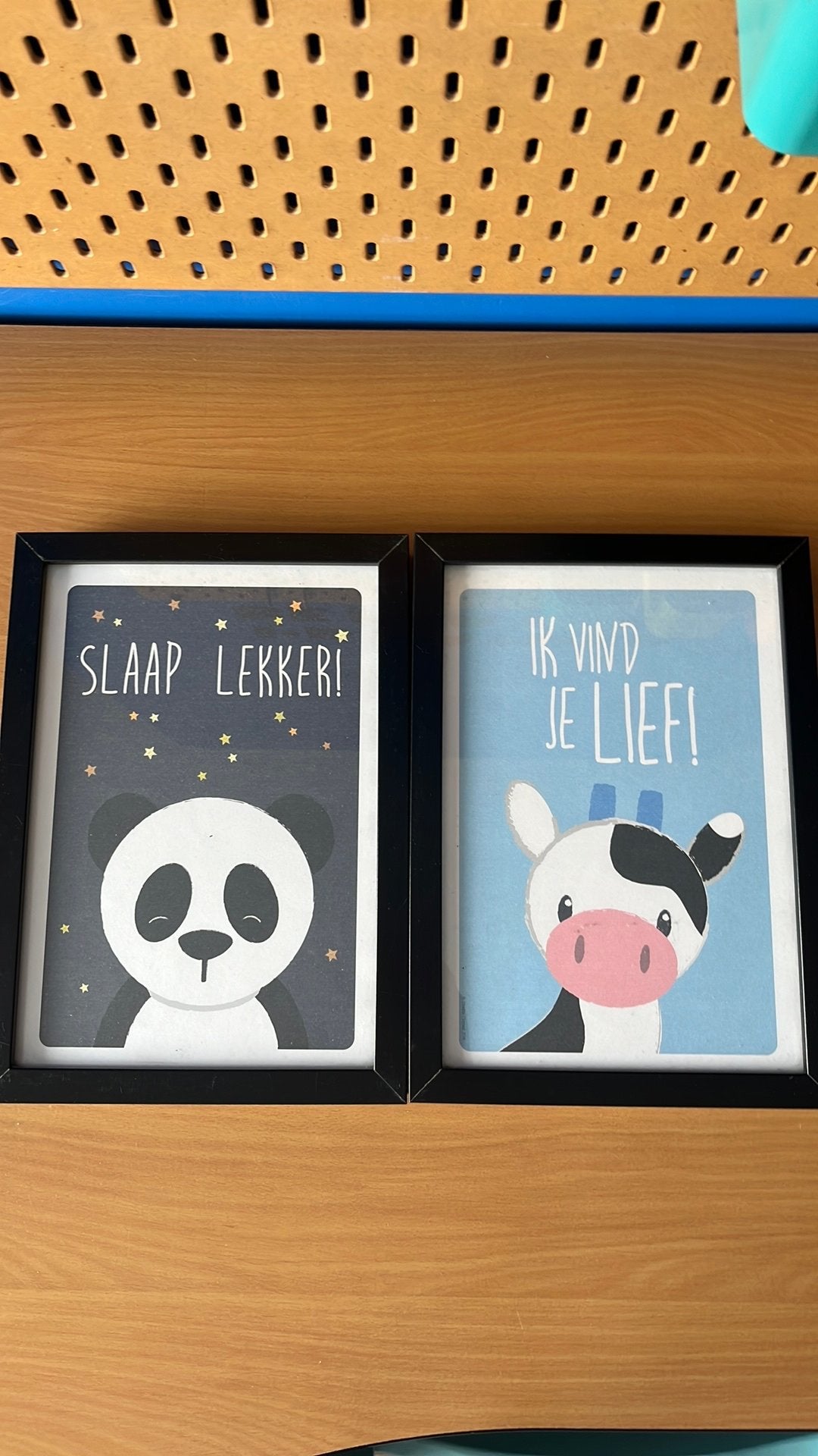 Schilderijtjes voor babykamer, Ophalen, Gebruikt