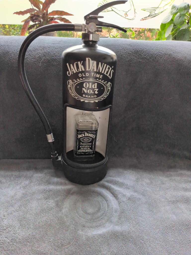 Jack Daniels brandblusser ombouw - opknapper, Ophalen, Metaal, Industrieel, Gebruikt