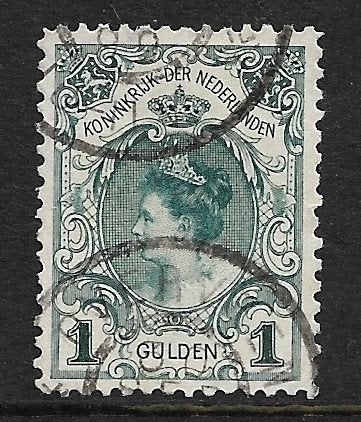 NVPH 49 Inhuldigingszegel Koningin Wilhelmina, Postzegels en Munten, Postzegels | Nederland, Ophalen of Verzenden, T/m 1940, Gestempeld