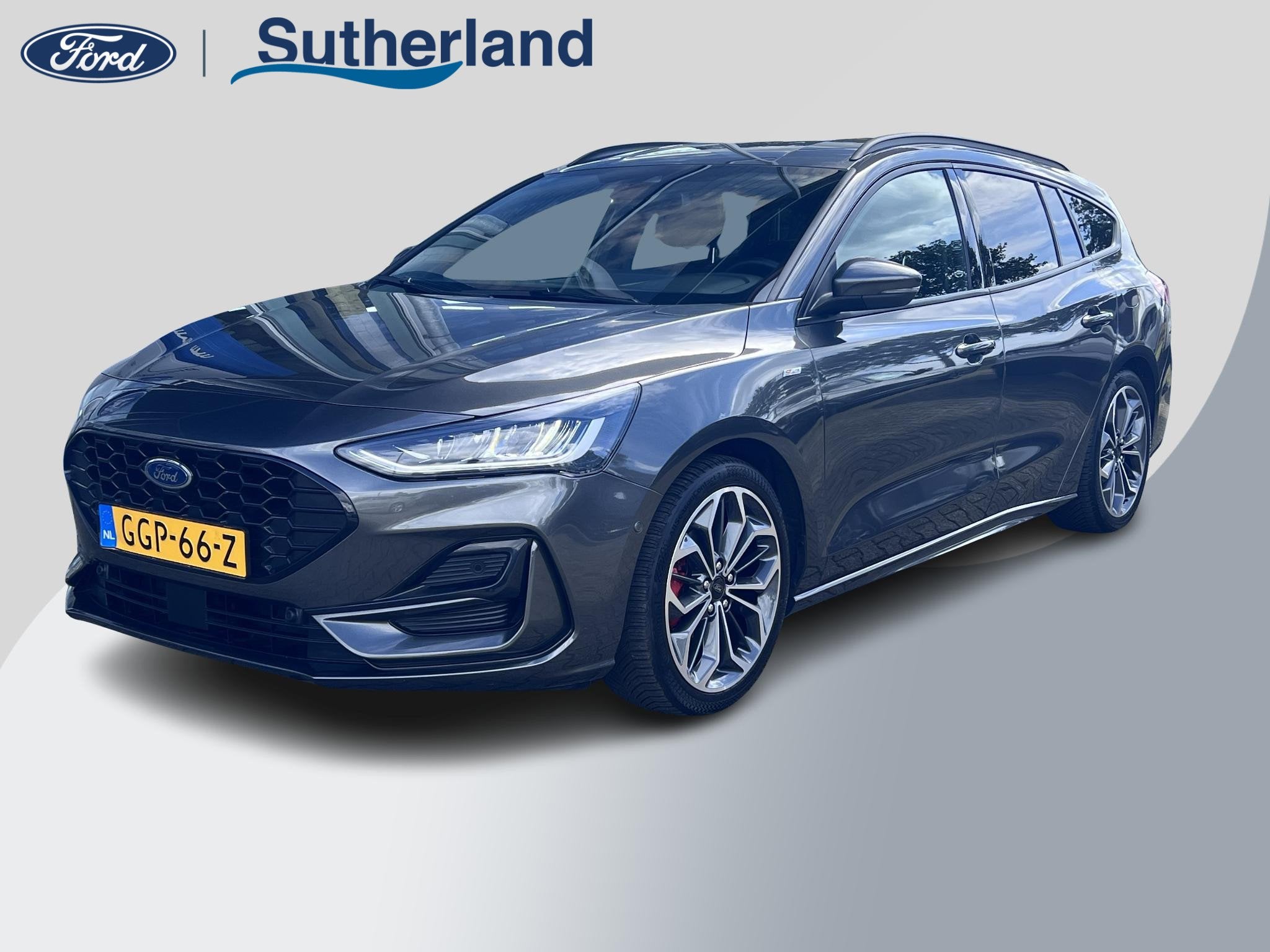 Ford Focus Wagon 1.0 EcoBoost Hybrid ST Line X 155pk Automaa, Stof, Gebruikt, Euro 6, Origineel Nederlands