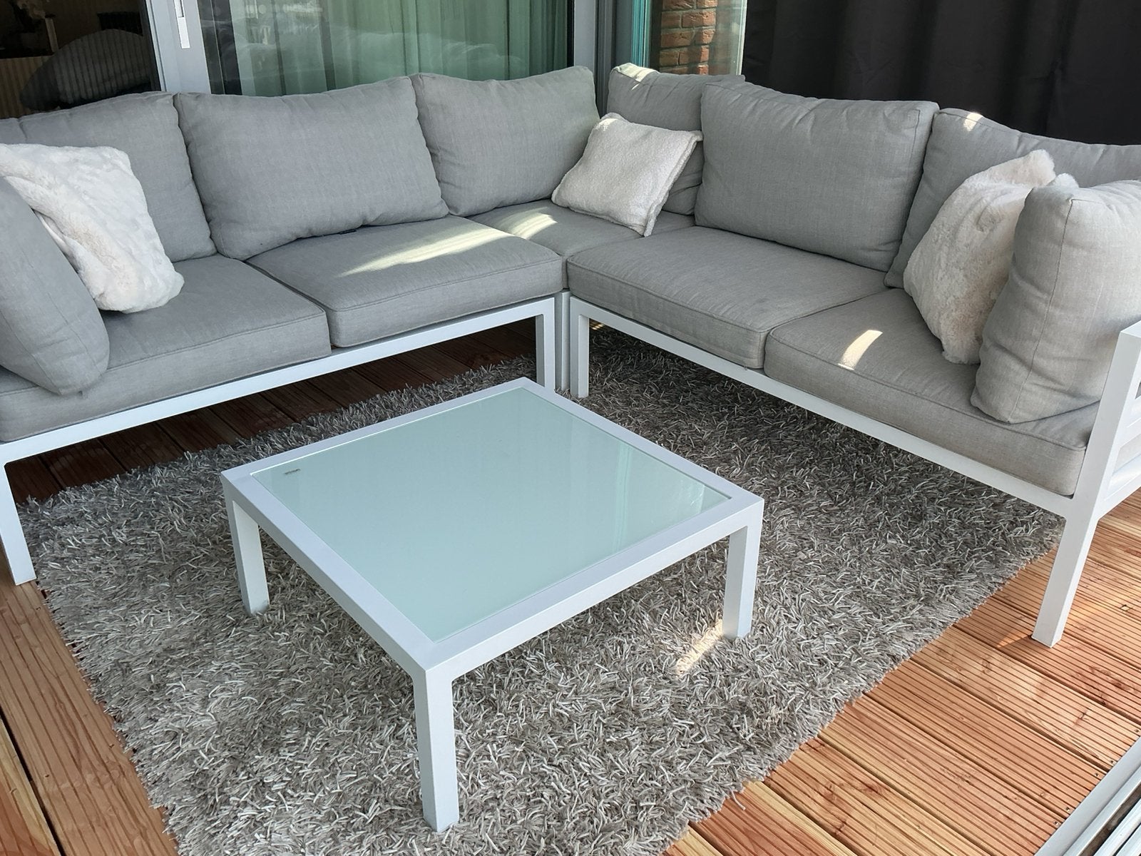 Lifestyle   hoek lounge set  type ARENAS, Ophalen, 6 zitplaatsen, Aluminium, Zo goed als nieuw