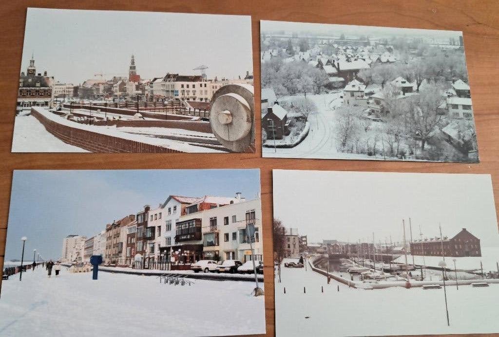 Vlissingen 6 winterfotos jaren 1991, Ophalen of Verzenden, 1980 tot heden, Ongelopen, Zeeland