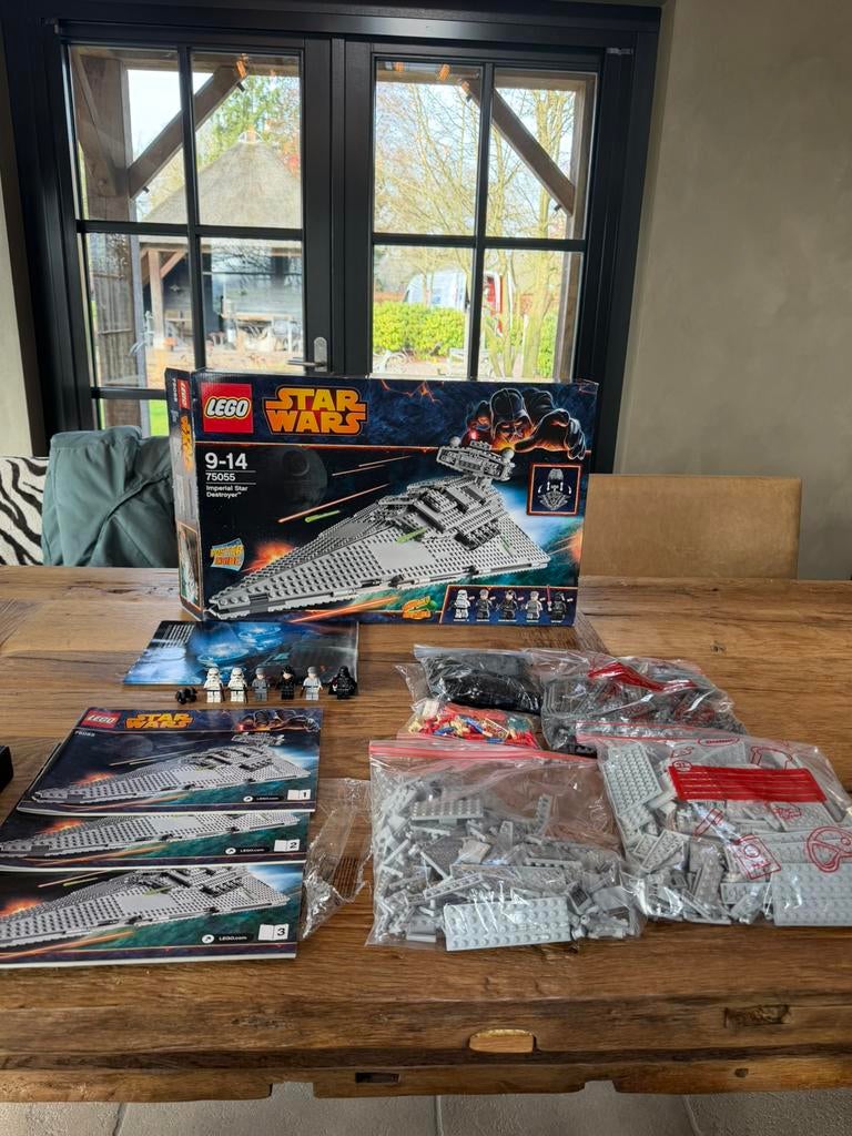 Lego star wars set 75055 imperial star destroyer compleet, Star Wars, Lego, Ophalen of Verzenden, Zo goed als nieuw