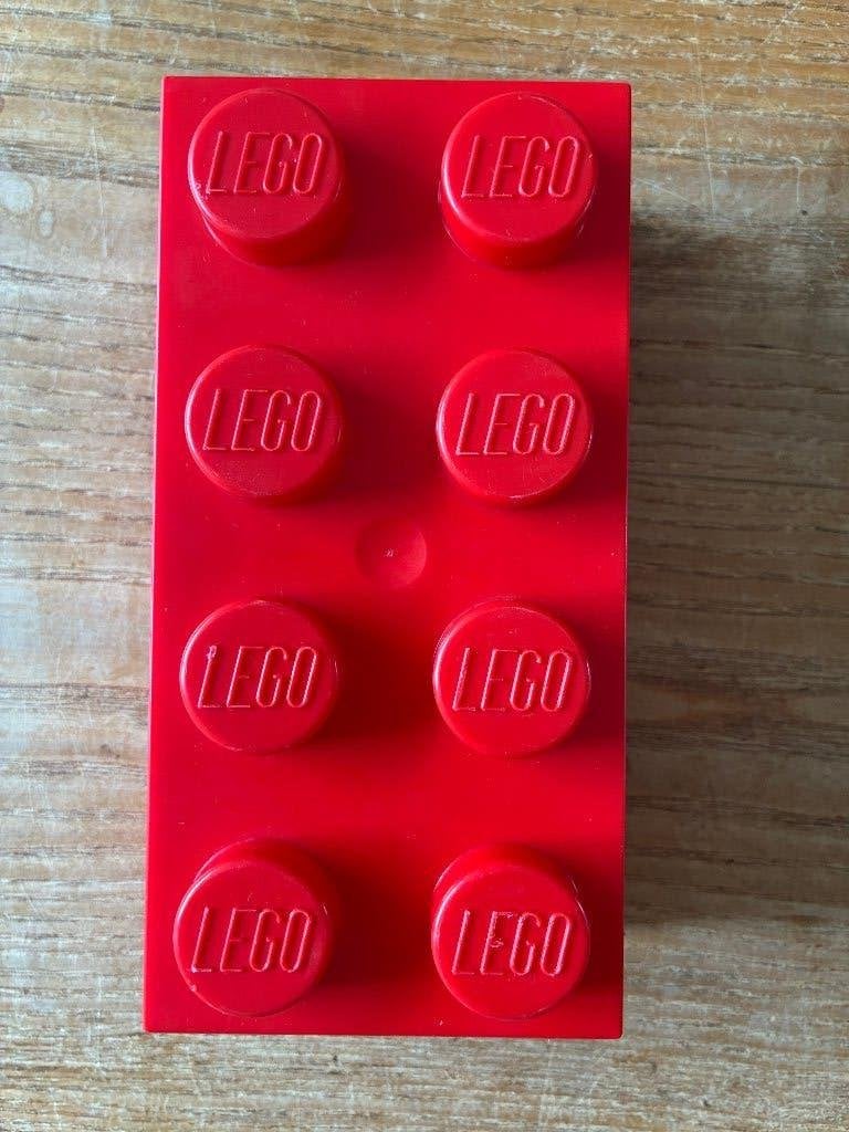 Lego broodtrommel rood, Diversen, Ophalen of Verzenden, Gebruikt