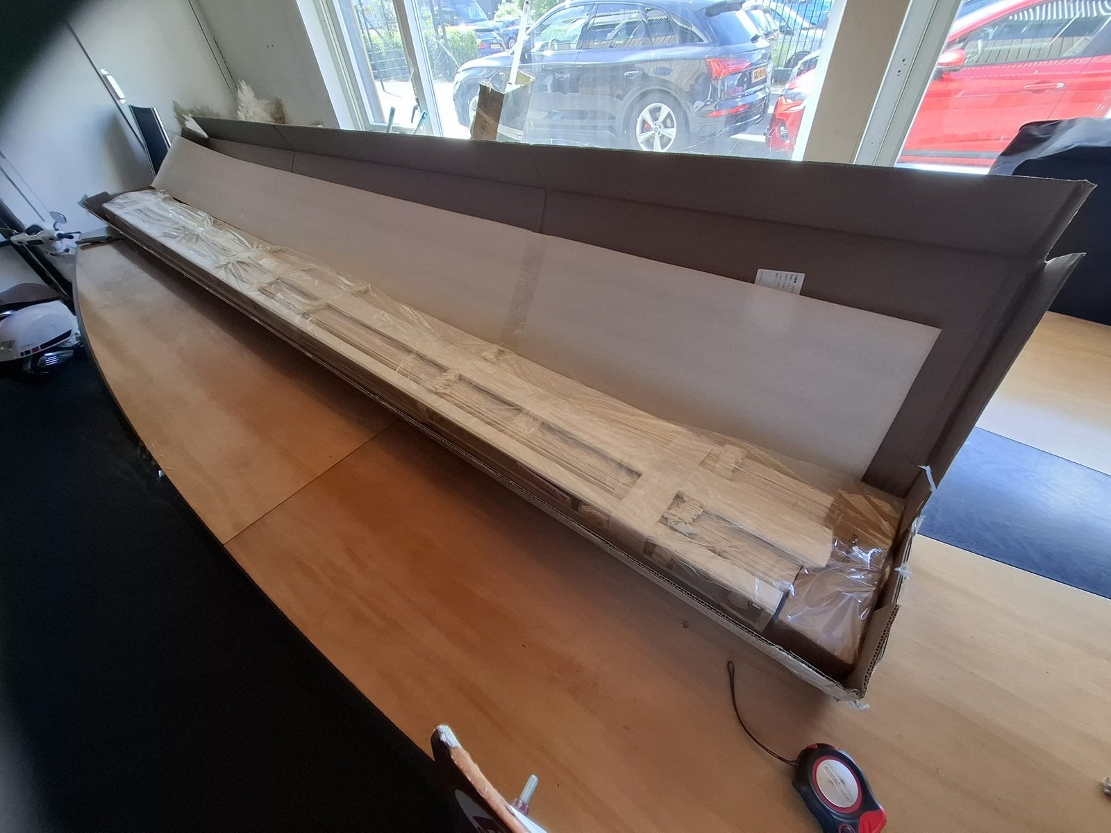 Luxaflex hout wit 2 stuks, Ophalen, Nieuw, Wit