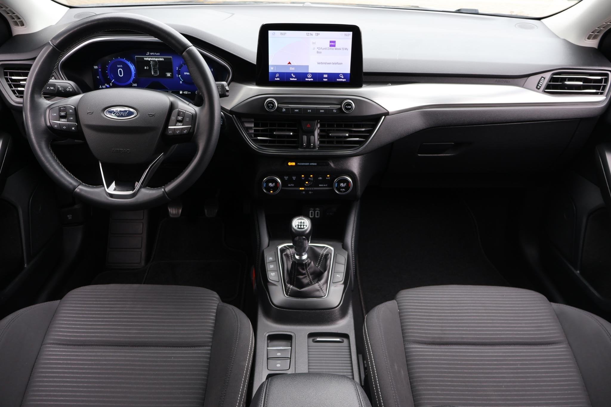 Ford Focus Wagon 1.0 Titanium X Business 1e Eigenaar | Volle, Gebruikt, Automatische klimaatregeling, Blauw, Origineel Nederlands