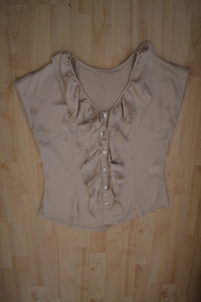 Zijden top van Airfield maat 40, Kleding | Dames, Maat 38/40 (M), Beige, Ophalen of Verzenden, Zo goed als nieuw