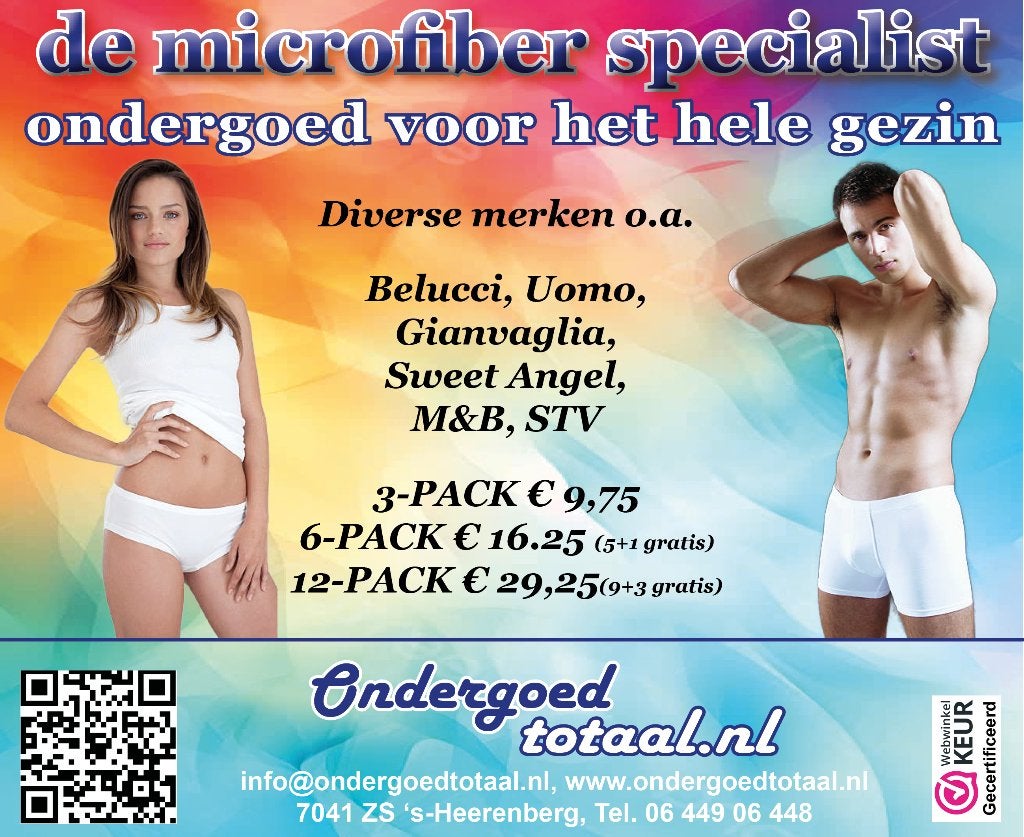 De microfiber ondergoed specialist, Kleding | Heren, Ondergoed, Verzenden, Overige kleuren, Boxer