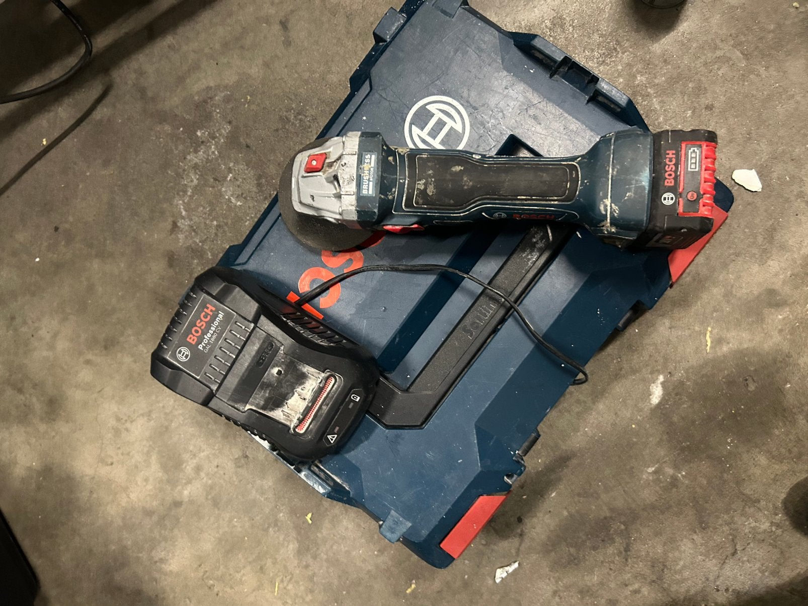 Bosch GWS 18V-8 accu haakse slijper, Ophalen of Verzenden, Zo goed als nieuw