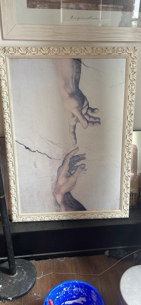 Groot schilderij, Ophalen