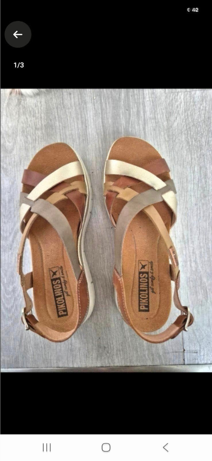 Pikolinos😊leren sandalen maat 39, Ophalen of Verzenden, Zo goed als nieuw, Sandalen of Muiltjes
