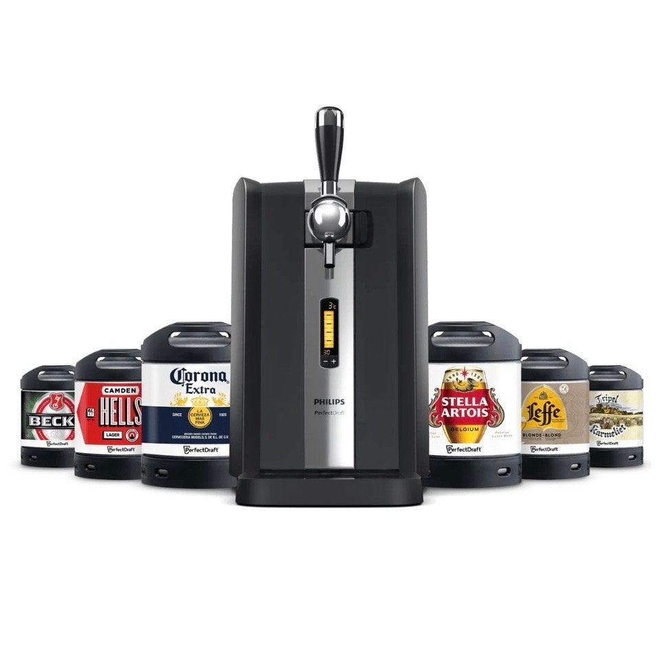 Philips PerfectDraft HD3720 thuistap - Zwart/RVS, Ophalen, Zo goed als nieuw, Philips