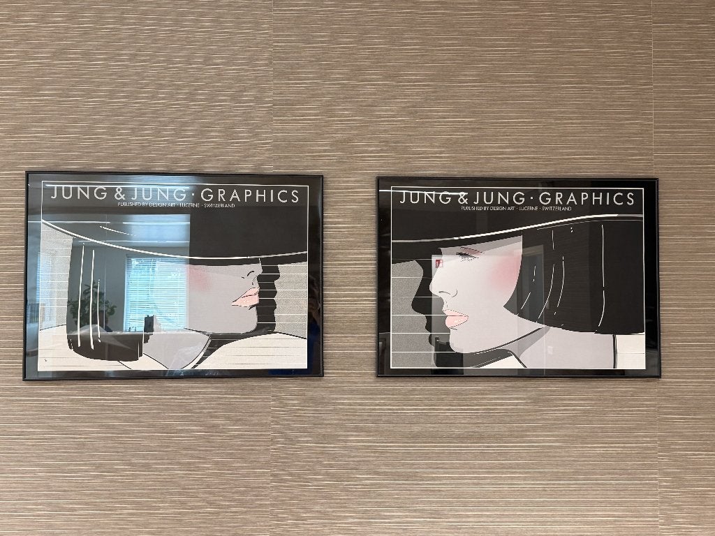 Set framed Jung & Jung Graphics from the 1980's, Ophalen