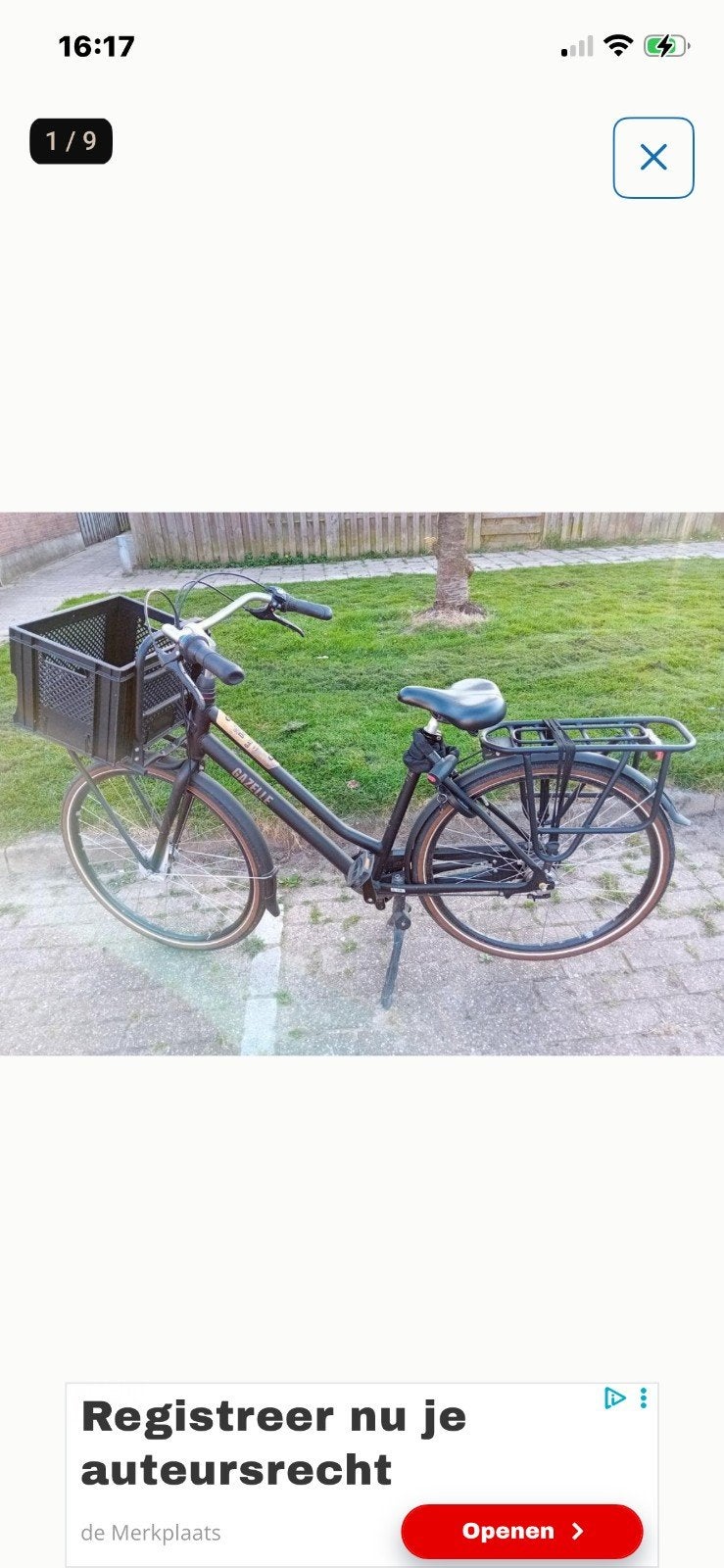 Gazelle transportfiets 3 versn trugtraprem, Terugtraprem, 53 tot 56 cm, Gazelle Heavy Duty, Ophalen of Verzenden
